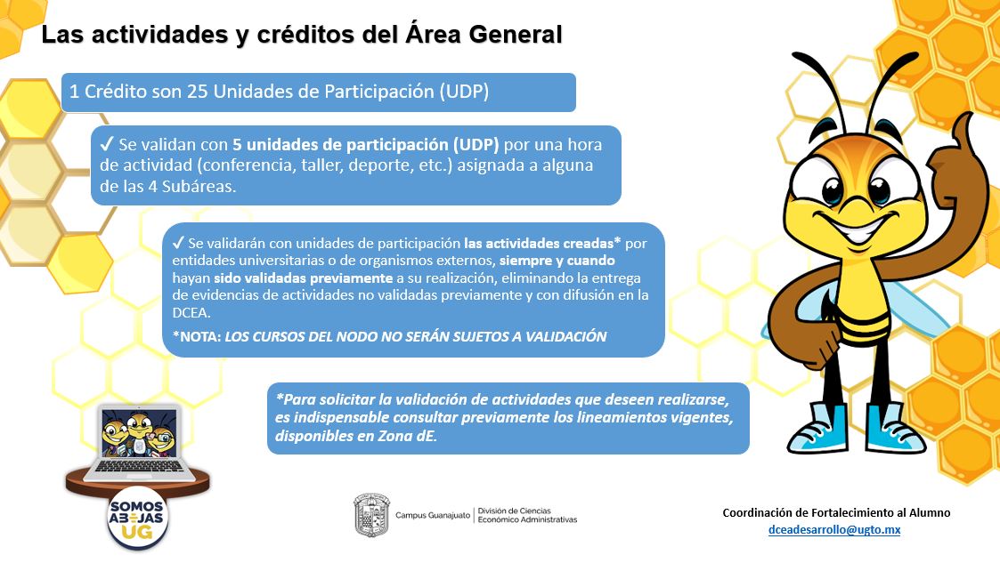 Cr&eacute;ditos &Aacute;rea General