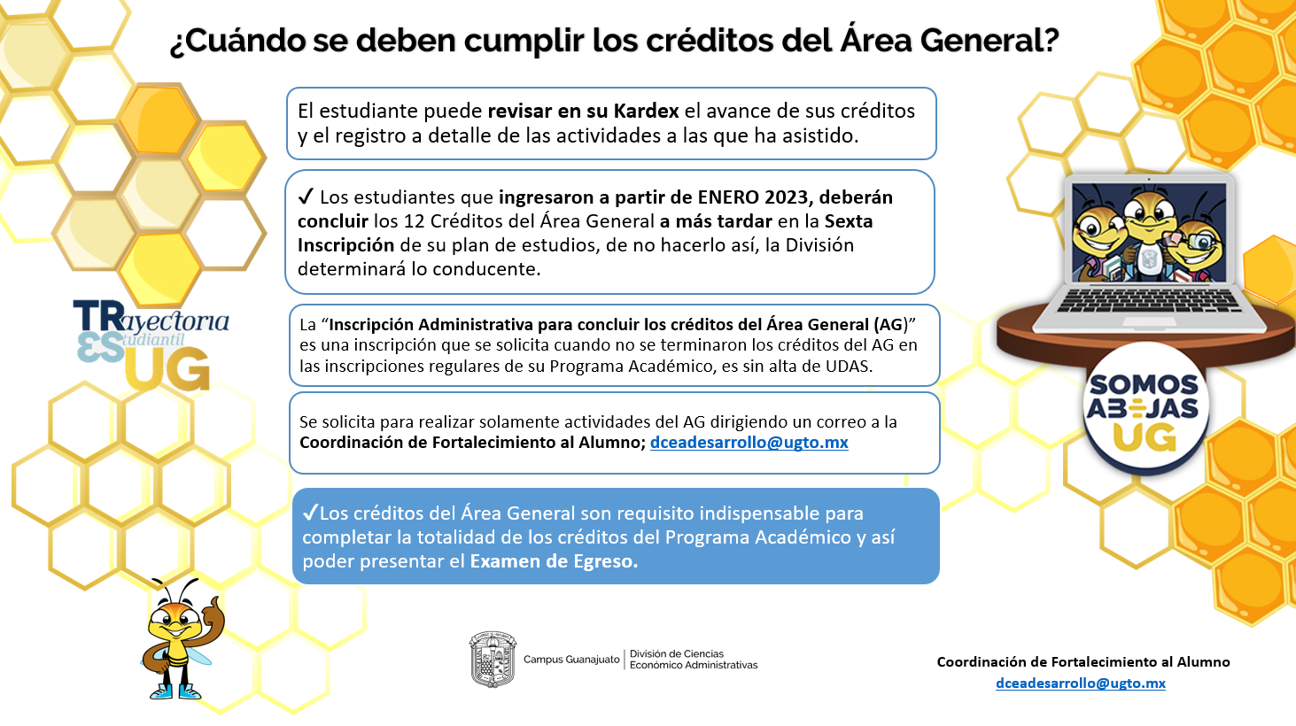 Cr&eacute;ditos &Aacute;rea General