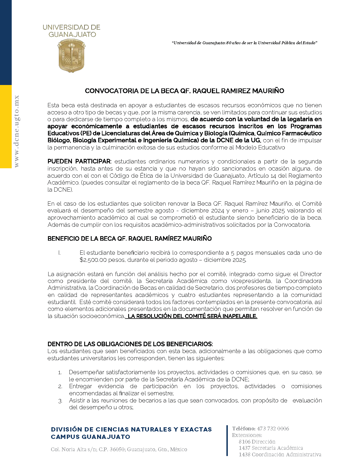 Beca RAQUEL agosto 2025 Pgina 1