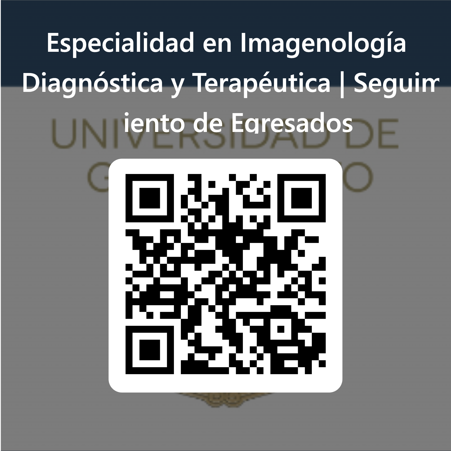 16 Cdigo QR para Especialidad en Imagenologa Diagnstica y Teraputica Seguimiento de Egresados