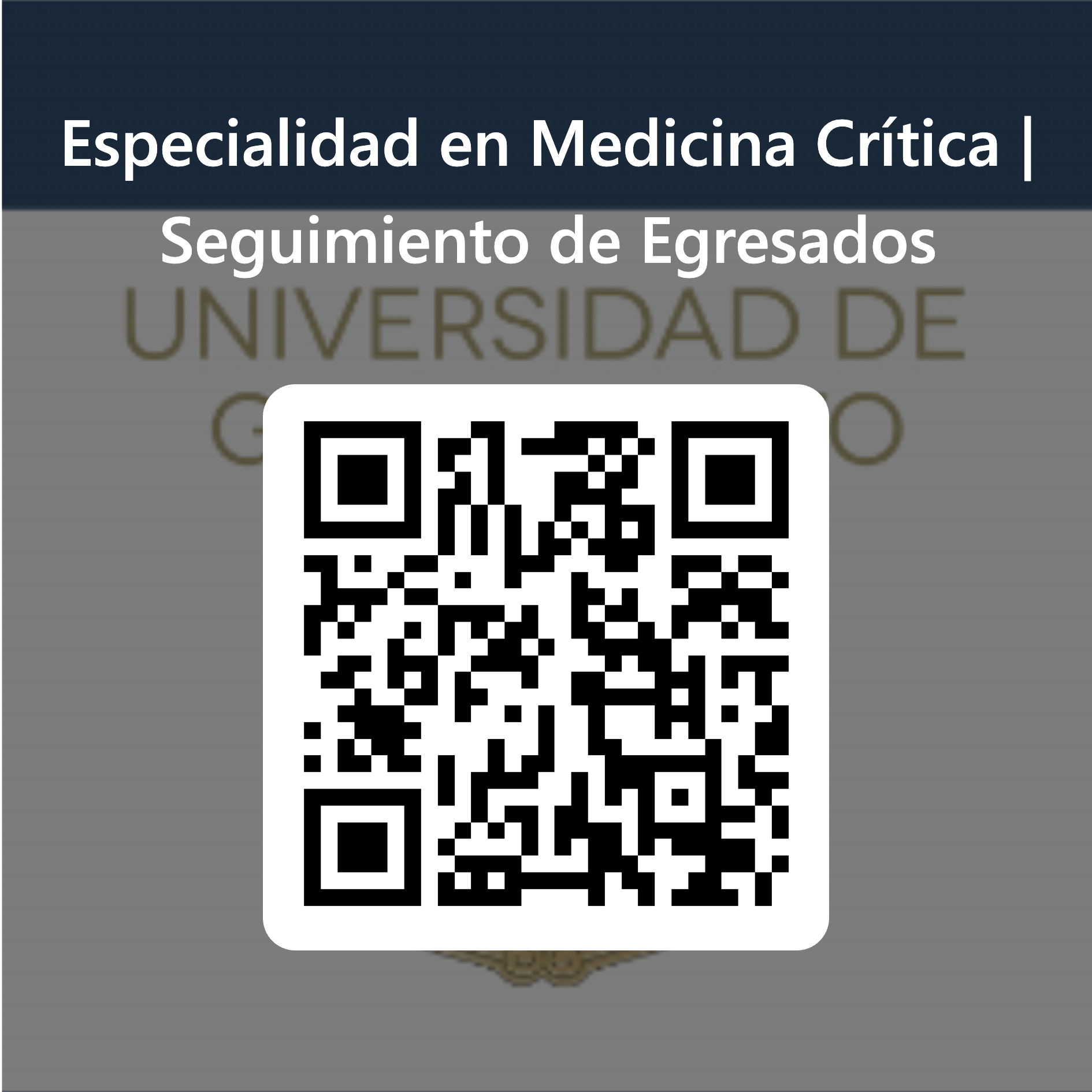 18 Cdigo QR para Especialidad en Medicina Crtica Seguimiento de Egresados