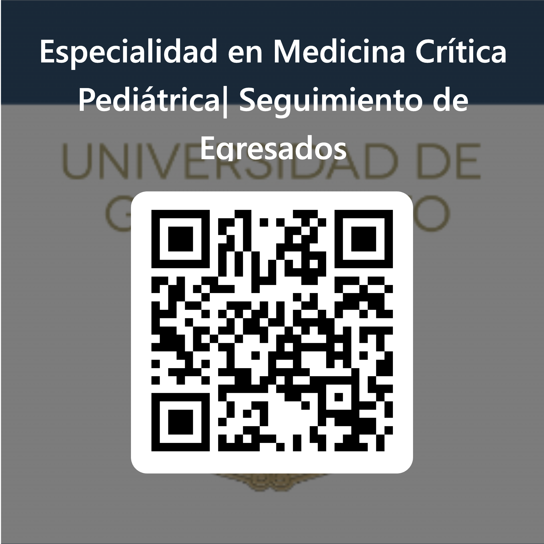 19 Cdigo QR para Especialidad en Medicina Crtica Peditrica Seguimiento de Egresados