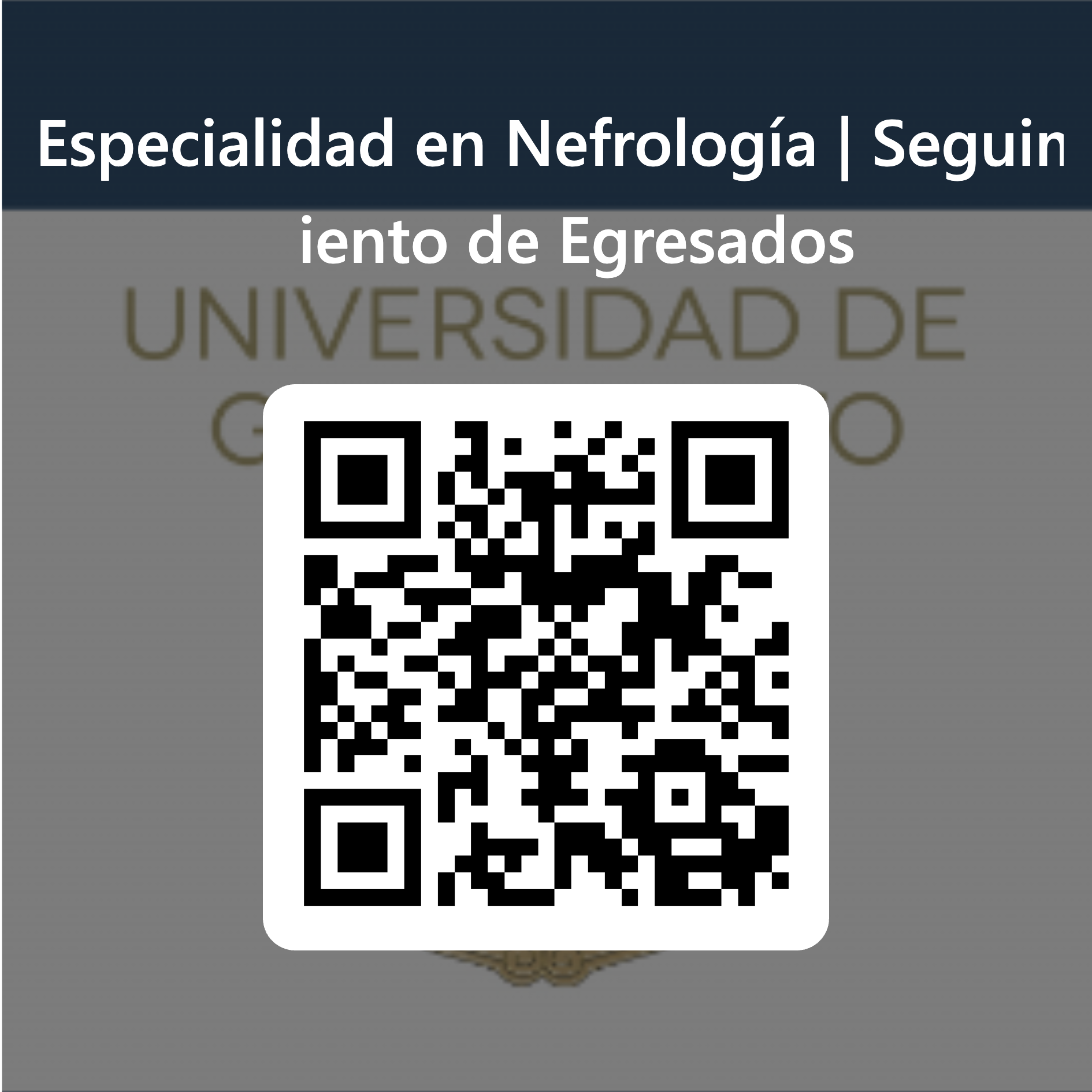 26 Cdigo QR para Especialidad en Nefrologa Seguimiento de Egresados