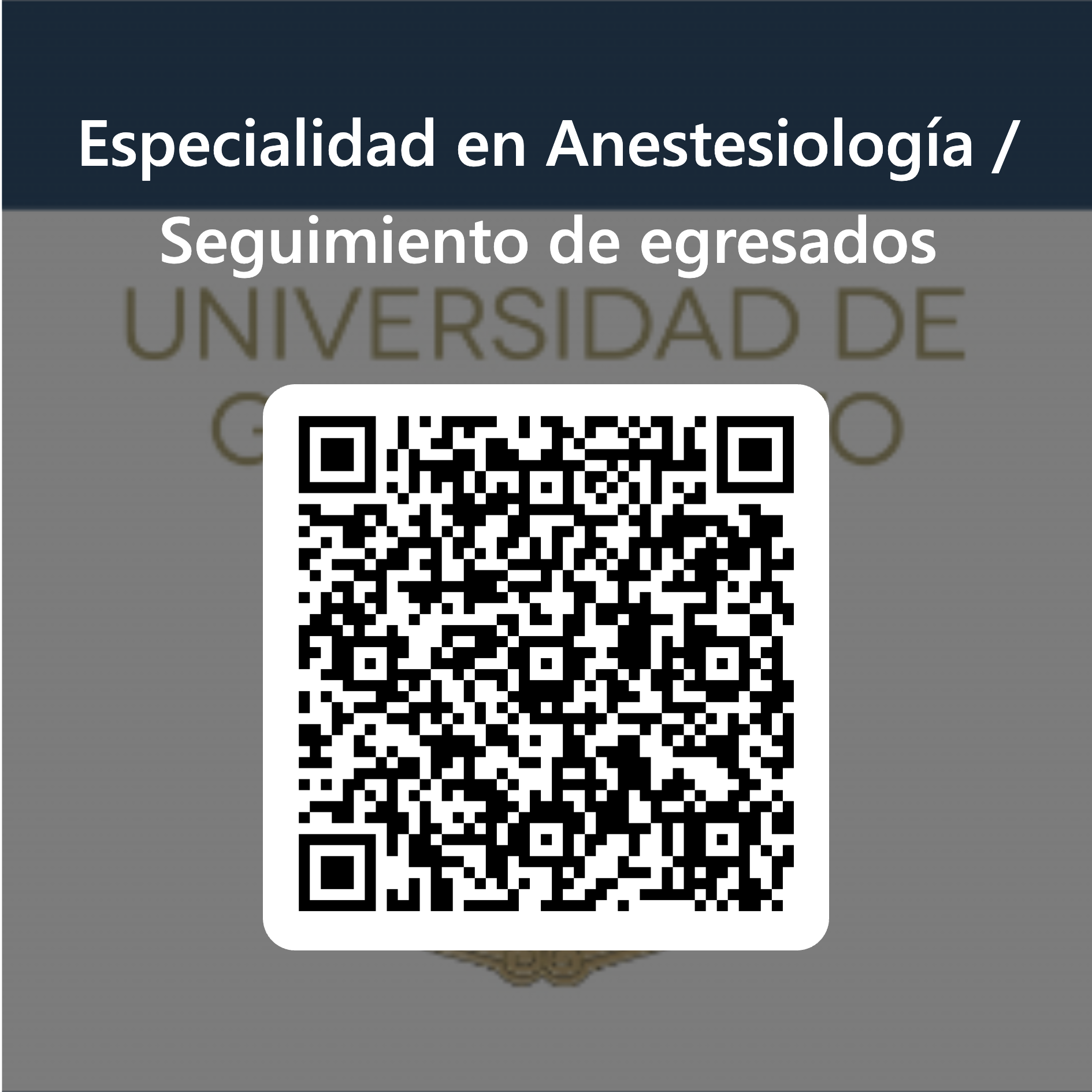 2 Cdigo QR para Especialidad en Anestesiologa Seguimiento de egresados