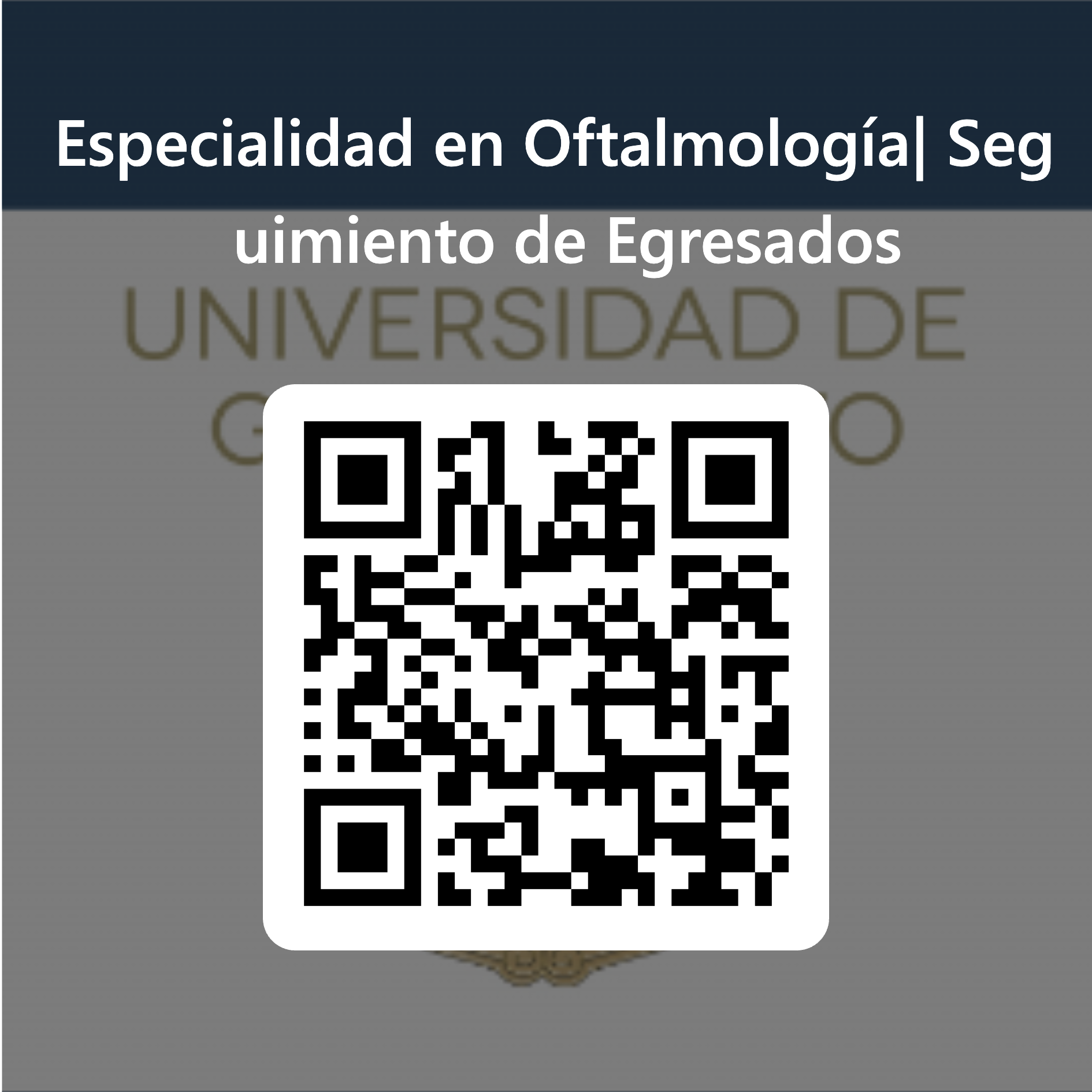30 Cdigo QR para Especialidad en Oftalmologa Seguimiento de Egresados