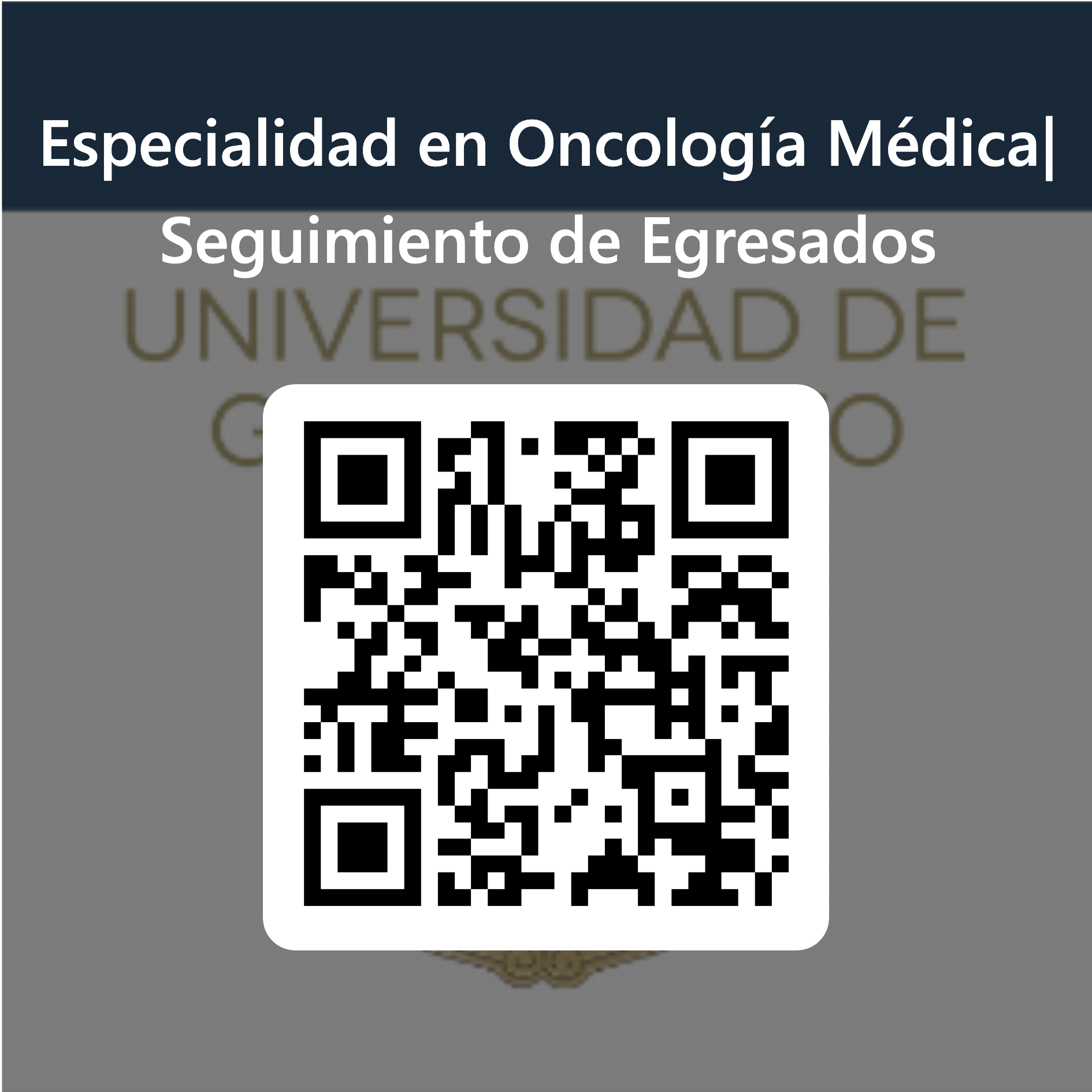 31 Cdigo QR para Especialidad en Oncologa Mdica Seguimiento de Egresados