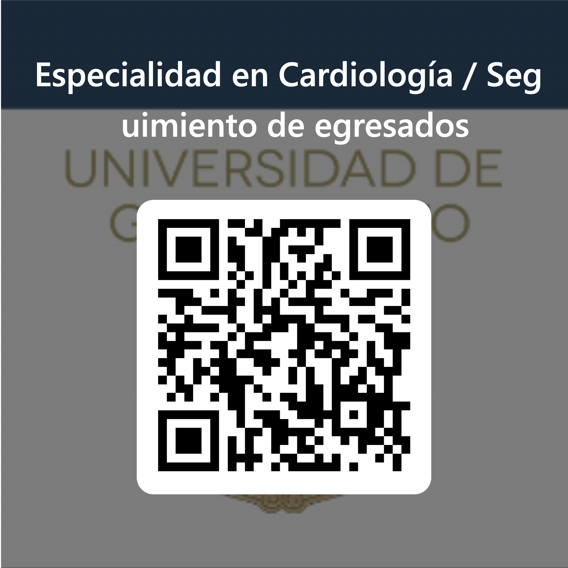 7 Cdigo QR para Especialidad en Cardiologa Seguimiento de egresados