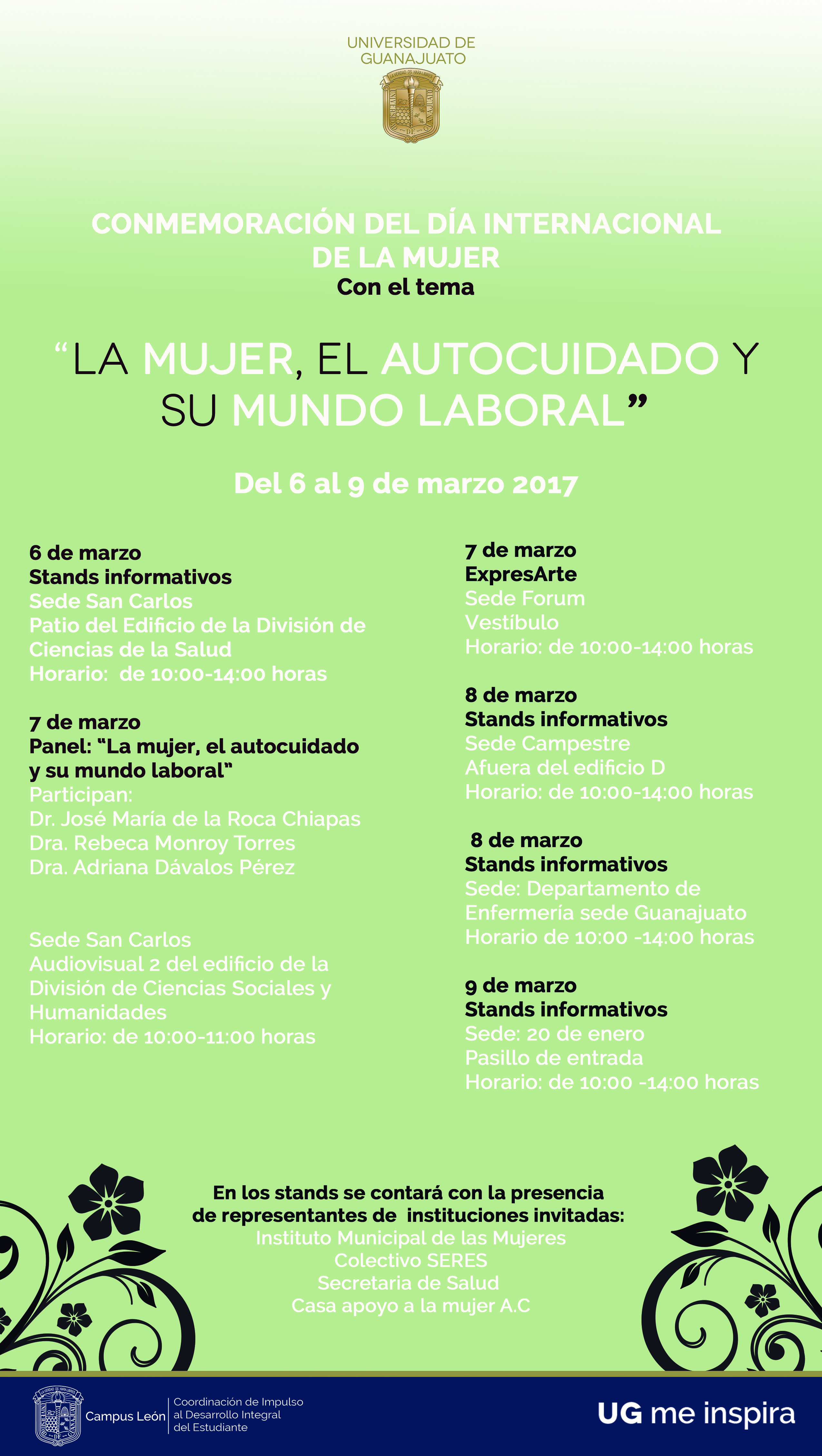 Poster.Da de la mujer