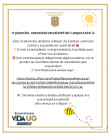 Bazar UG Campus León sede San Carlos