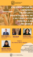 Conversatorio Experiencias de atención, trabajo e investigación de las violencias contra las mujeres