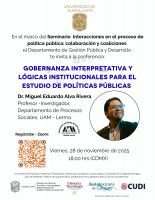 Gobernanza interpretativa y lógicas institucionales para el estudio de políticas públicas