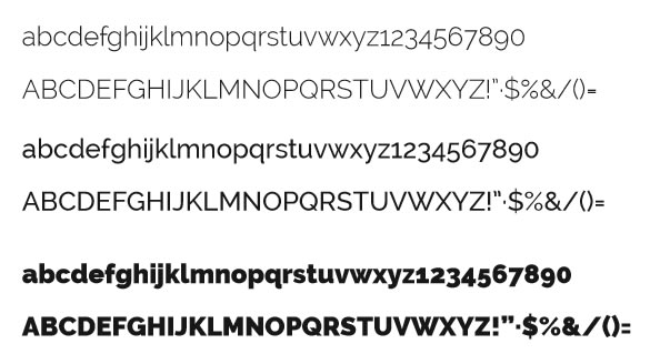 tipografia raleway ug ugto