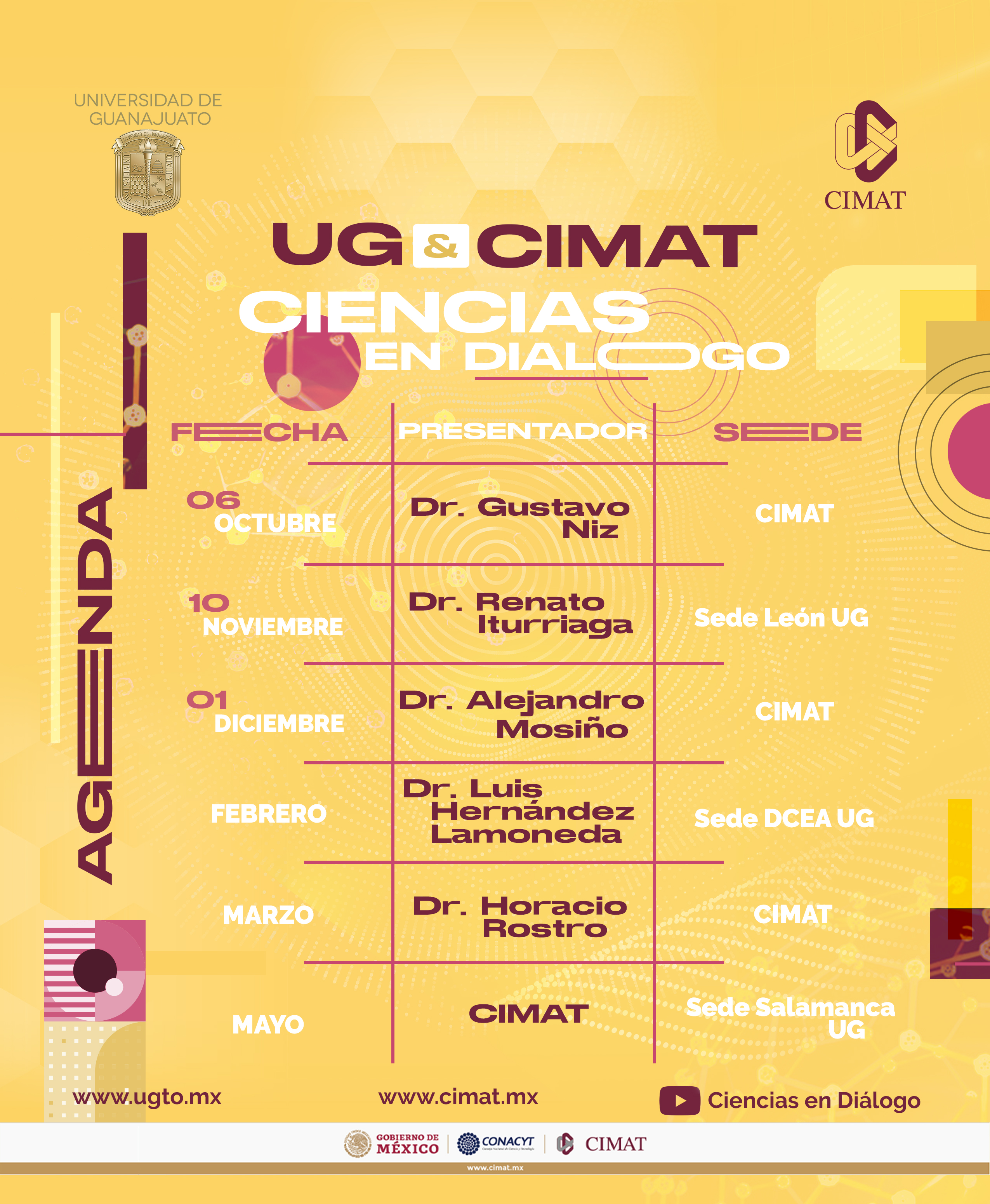 UG CIMAT agenda