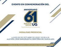 Conmemoración del 61 Aniversario del Servicio Social UG