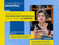 Conferencia magistral Personas con discapacidad psicosocial y su acceso a la justicia