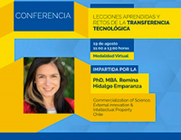 Conferencia Lecciones aprendidas y retos de la transferencia tecnológica