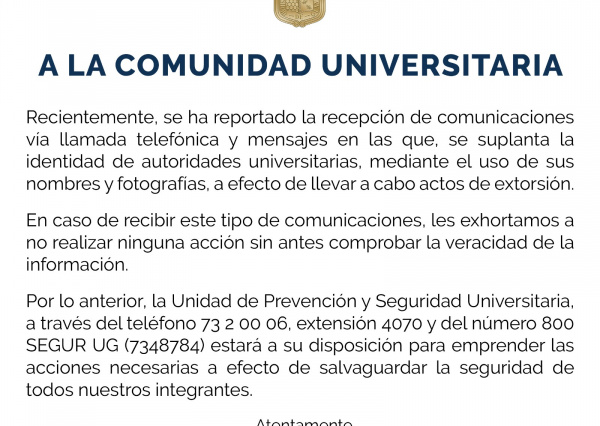 Comunicado Institucional