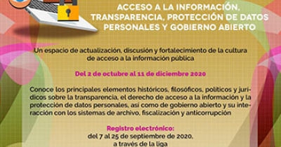 Invitan a participar en diplomado en acceso a la información y transparencia