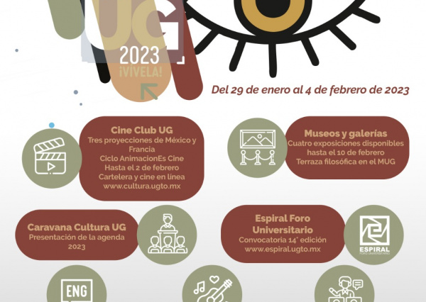Presenta UG agenda cultural 2023; alista más de 2 mil actividades