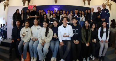 Realizan ceremonia de reconocimiento a estudiantes talento del Colegio del Nivel Medio Superior.