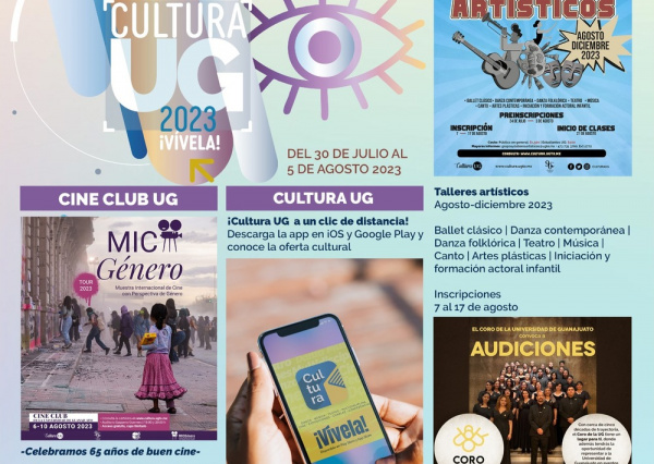 Sé parte de la Agenda Cultural UG, con talleres, actividades y grupos artísticos 