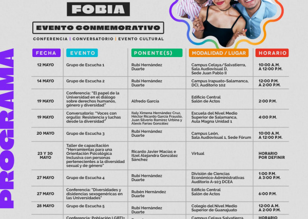 UG se suma a la conmemoración del Día Internacional contra la Homofobia, Lesbofobia, Bifobia y Transfobia