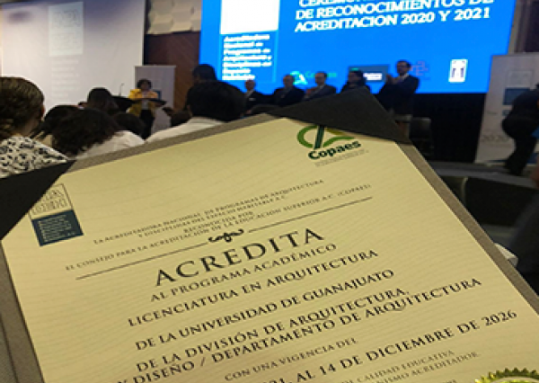 Acredita ANPADEH Licenciatura en Arquitectura de la Universidad de Guanajuato 
