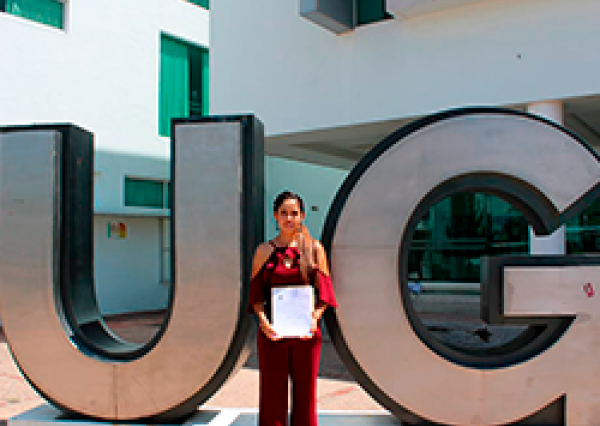 Azucena, originaria de la comunidad de Palo Blanco y madre de familia que se abrió camino en la UG 