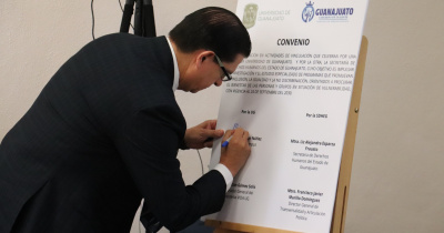 Establecen alianza estratégica UG y la Secretaría de Derechos Humanos para proponer políticas públicas respecto a la migración