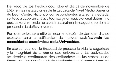 Comunicado Institucional 