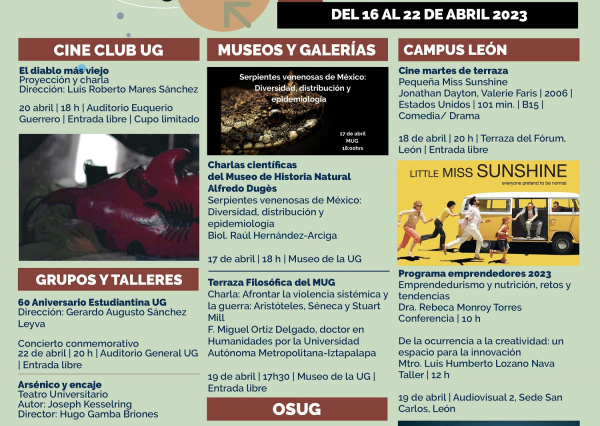 Regresan las diversas actividades culturales de la UG