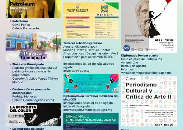 Conoce y forma parte de la oferta cultural UG 