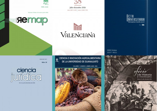 Seis revistas de la UG obtienen reconocimiento nacional por su calidad editorial y compromiso con el acceso abierto