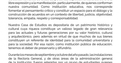 Comunicado Institucional