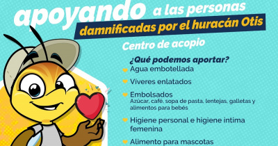 Comunidad UG se une a recaudación de víveres para víctimas del huracán Otis