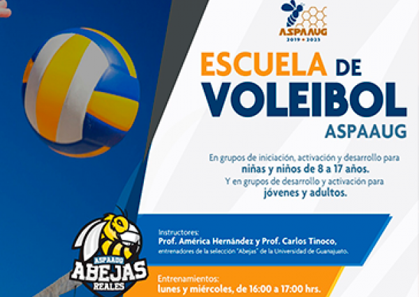 Pone en marcha la ASPAAUG nueva escuela virtual de voleibol para niñas, niños y jóvenes