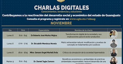 Charlas Digitales UG, una contribución desde la academia a la reactivación del desarrollo económico y social 