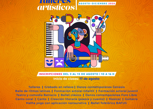 ¡Inscríbete a los talleres artísticos de la UG!