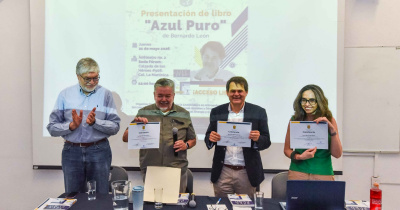 Especialista presenta en la UG nueva estrategia de seguridad a través de su libro Azul Puro