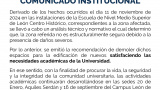 Comunicado Institucional 
