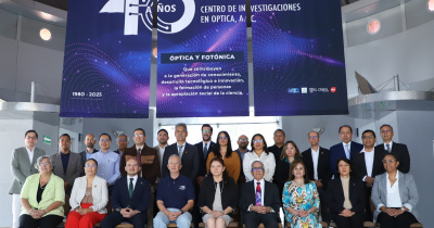 Centro de Investigaciones en Óptica celebra 45 años de contribuir al desarrollo científico y tecnológico