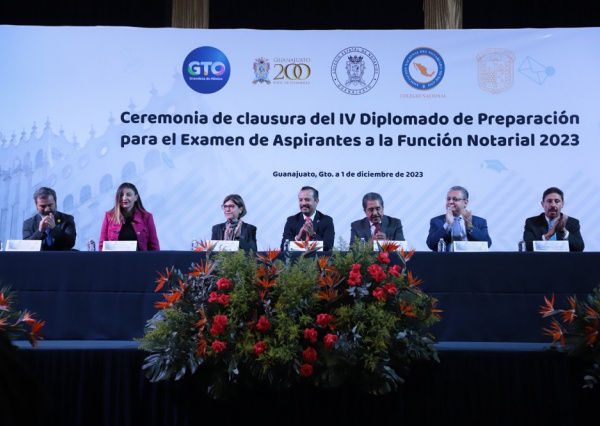 Más de 450 estudiantes cierran actividades del IV Diplomado de Preparación para el Examen de Aspirantes a la Función Notarial 
