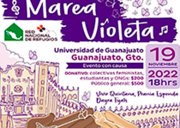 Llega la “Marea Violeta” a la Universidad de Guanajuato