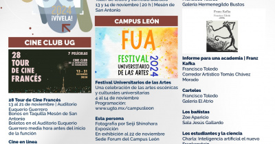 Cine francés, cuentos terroríficos y temas de economía integran la Agenda Cultural UG