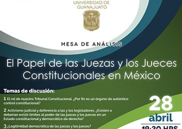 Se realizó en la UG mesa de diálogo sobre el papel de Jueces Constitucionales en México
