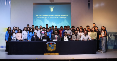 Reconocen a Estudiantes Talento del Colegio del Nivel Medio Superior
