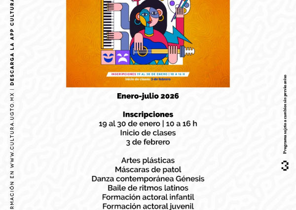 La UG invita a talleres de arte, danza, teatro, canto y literatura