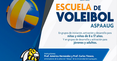 Pone en marcha la ASPAAUG nueva escuela virtual de voleibol para niñas, niños y jóvenes