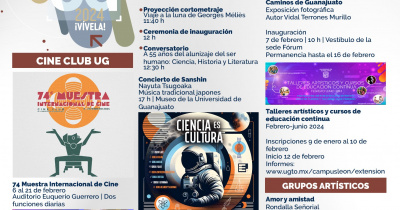 Cine, música y fotografía se hacen presentes en los primeros días de febrero de la ACUG