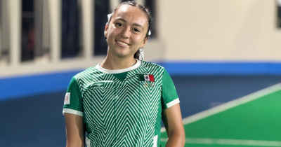 María Fernanda Santoyo Rodríguez, estudiante de la UG, triunfa con la Selección Nacional Mexicana de Hockey sobre pasto